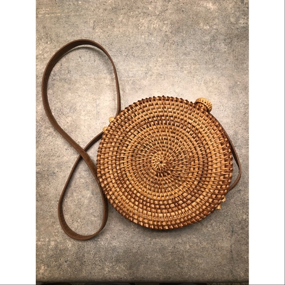Straw Studios Handbags - Straw Studios Woven Wicker Purse